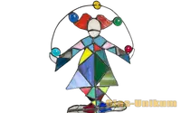 6 006 clown harlekin mann